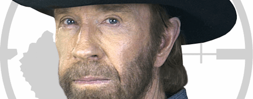 Chuck Norris Staring You Down